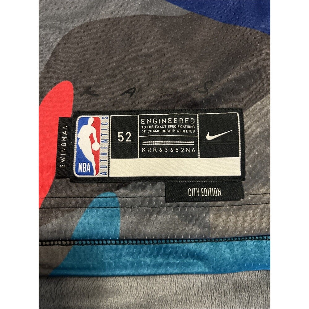 XL Brooklyn Nets City Edition KAWS NBA Jersey Nike 60 Basketball BLANK - Picture 5 of 9